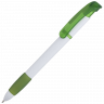 Тампопечать в 1 цвет на пластиковых ручках с белым корпусом