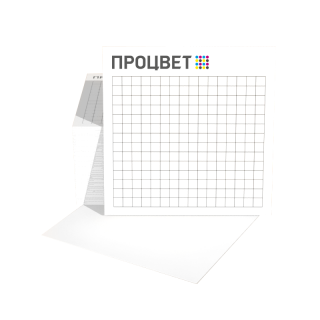 Кубарик на склейке 90×90 мм с логотипом, в блоке 500 листов