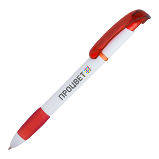 Полноцветная УФ-печать на пластиковых ручках с белым корпусом