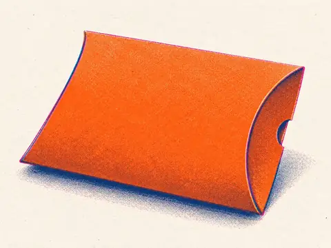 Визуализация: Коробка-пирожок 125×110×35 мм