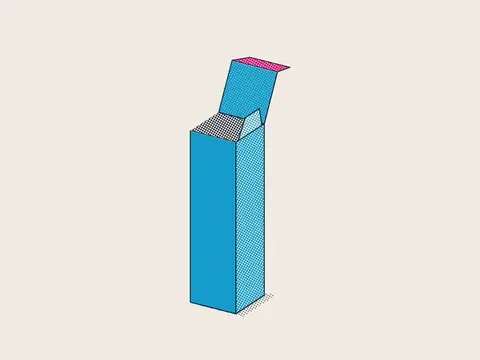 Визуализация: Коробка-пачка 30×105×30 мм