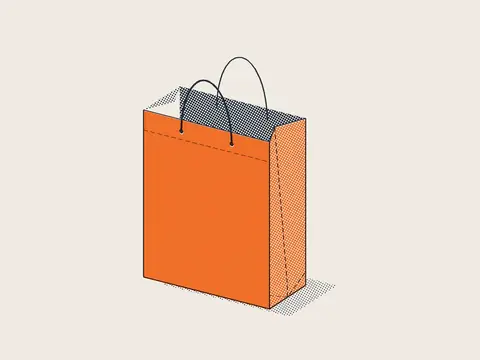 Визуализация: Бумажный пакет 260×320×120 мм