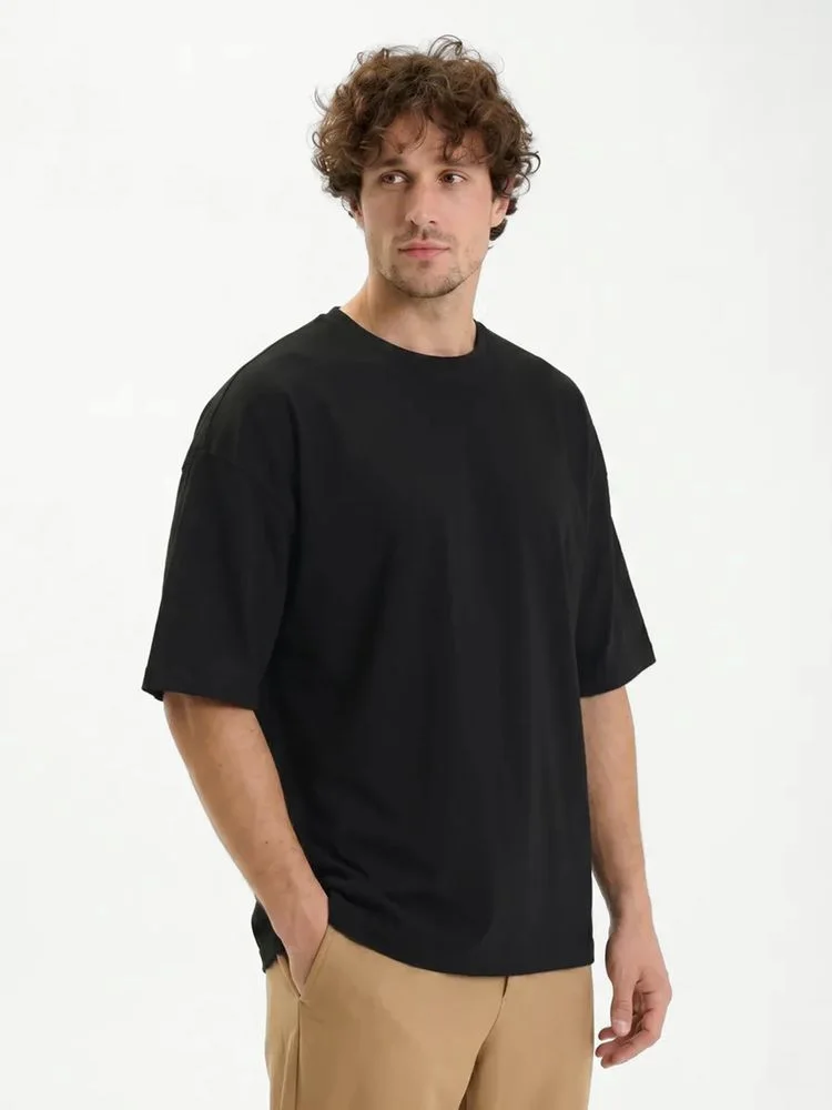 Футболка Oversize Premium 210, черная