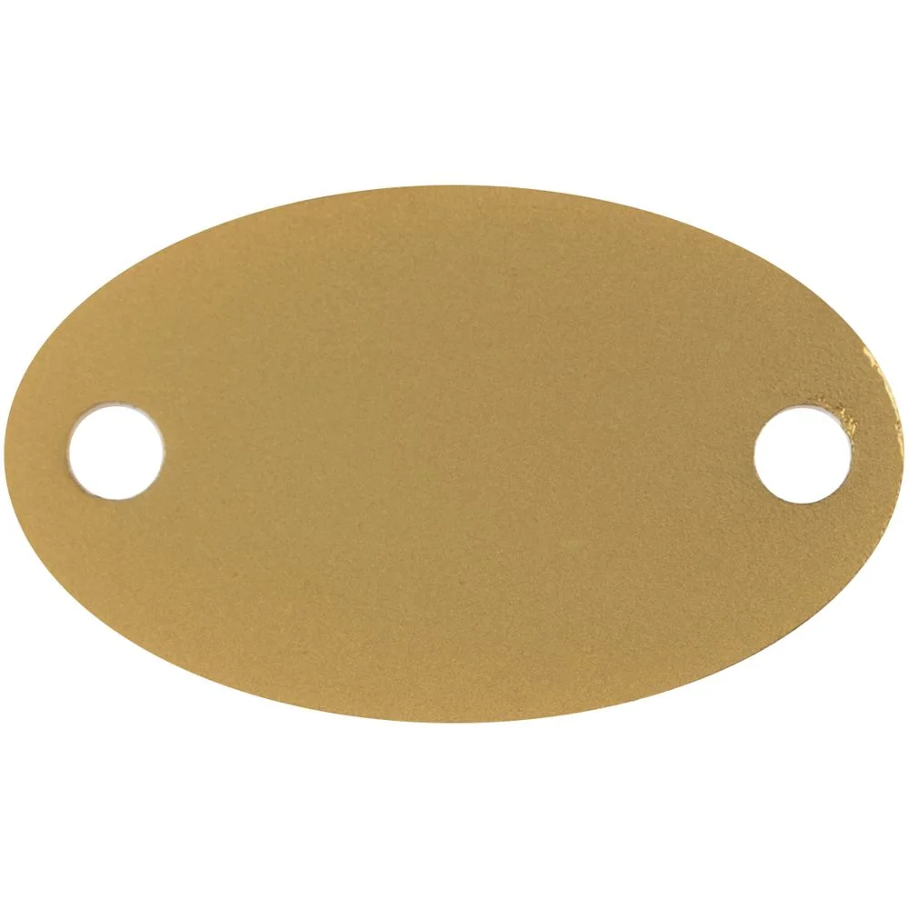 Шильдик металлический Alfa Oval, золотистый