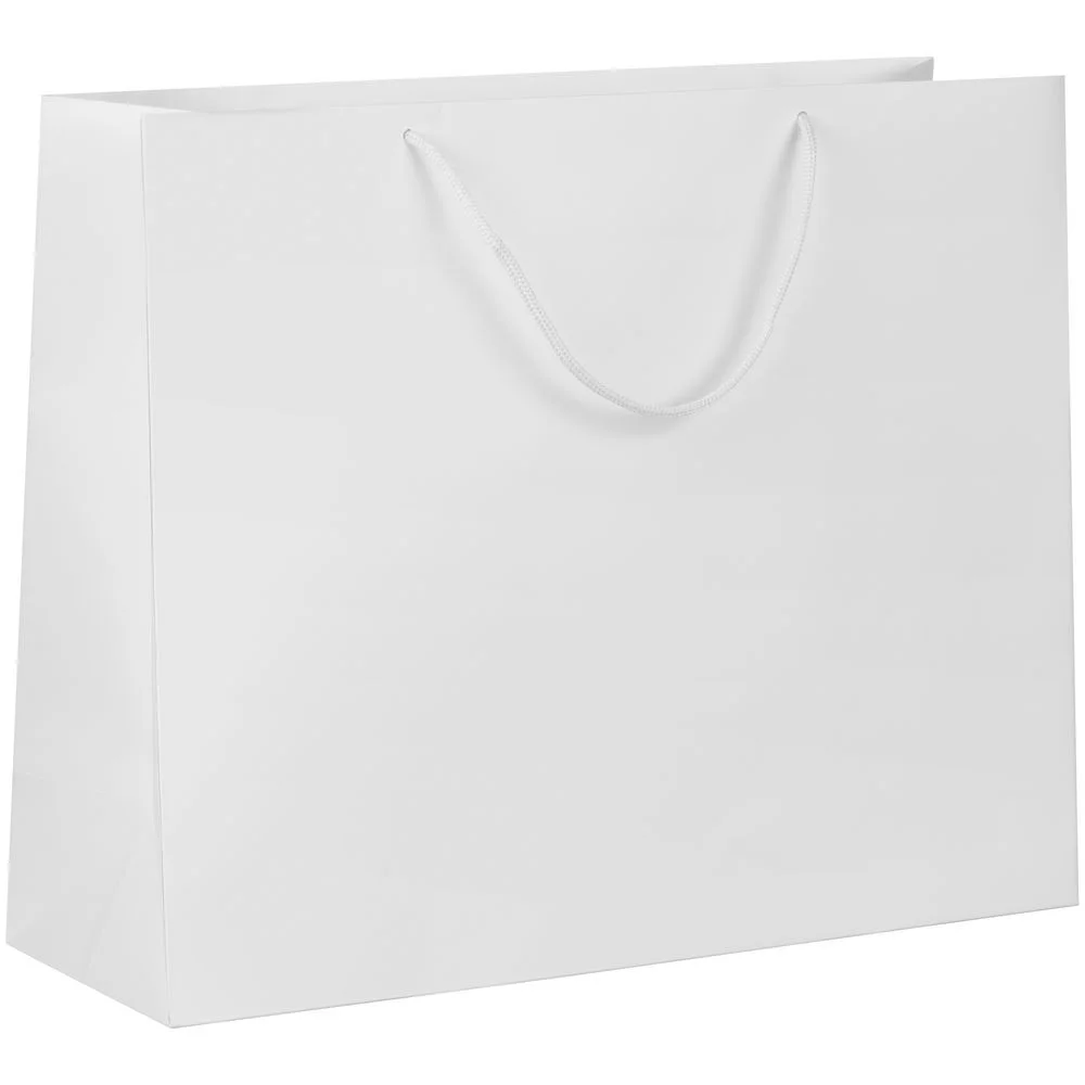 Пакет бумажный с ламинацией Lami Tote L, белый