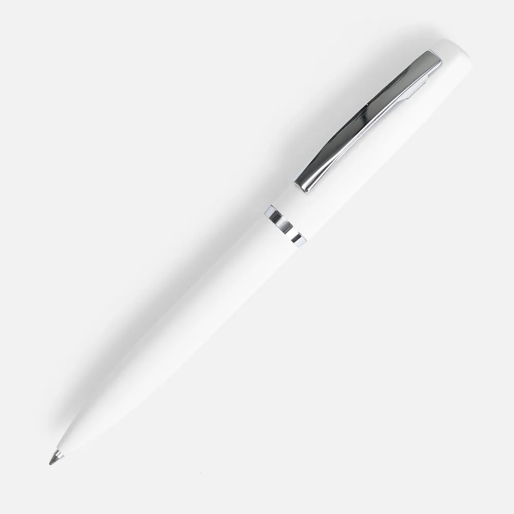 Ручка шариковая Bolt Soft Touch, белая