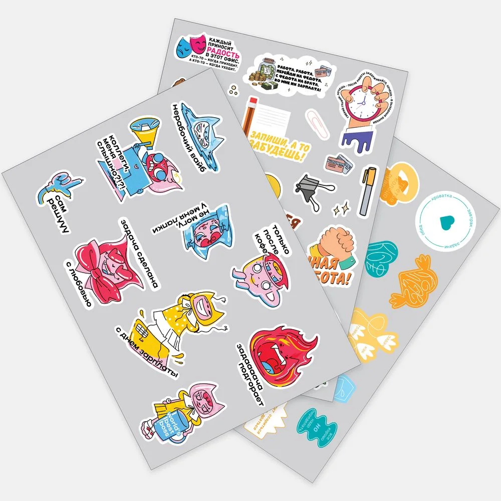 Наклейки ПВХ Sticker Pack на заказ, L
