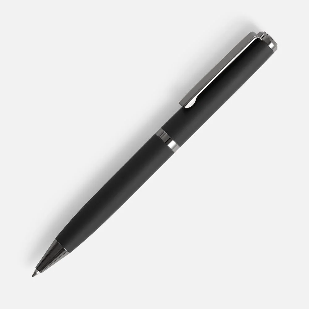 Ручка шариковая Inkish Gunmetal в футляре, черная