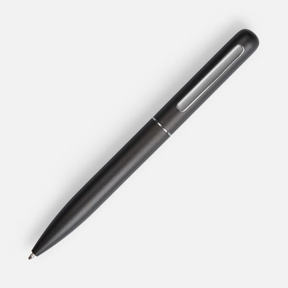 Ручка шариковая Scribo, матовая серая