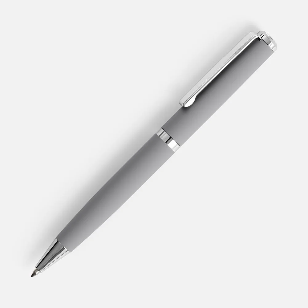 Ручка шариковая Inkish Chrome в футляре, серая
