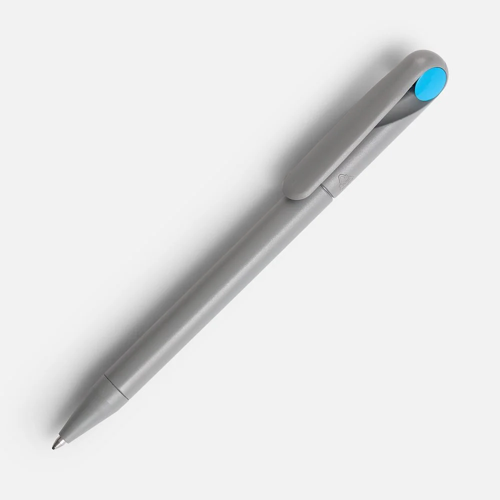 Ручка шариковая Prodir DS1 TMM Dot, серая с голубым