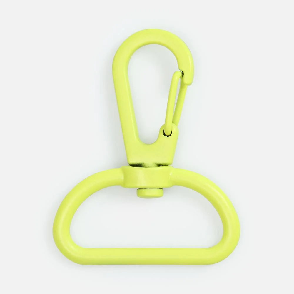 Застежка-карабин Snap Hook, L, желтый неон