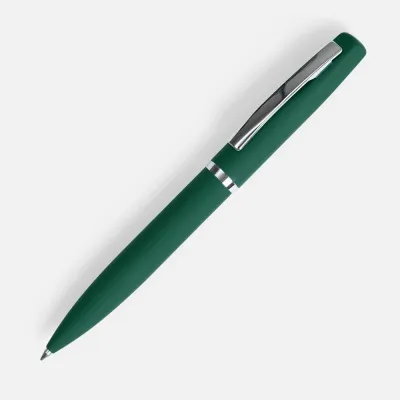 Ручка шариковая Bolt Soft Touch, зеленая, зеленый