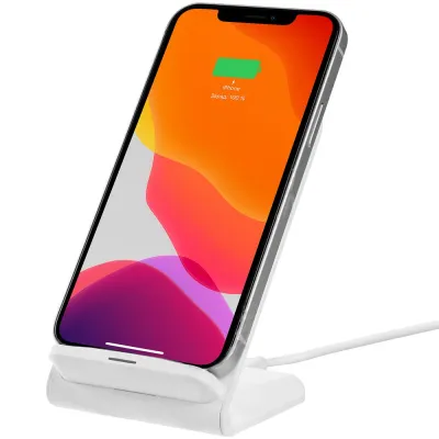 Беспроводное зарядное устройство с быстрой зарядкой Overtop, белое, белый