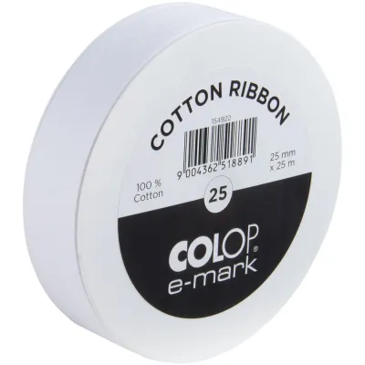 Лента Colop E-mark 25, белая, белый