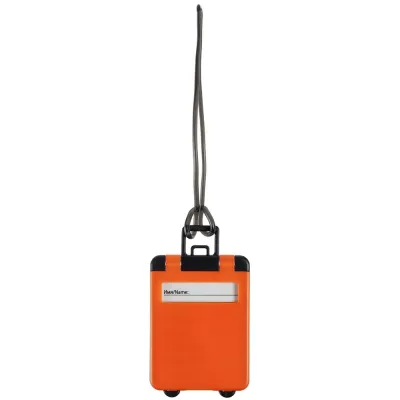 Бирка для багажа Trolley, оранжевая, оранжевый