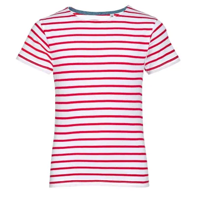 Футболка детская Miles Kids белая с красным, белый