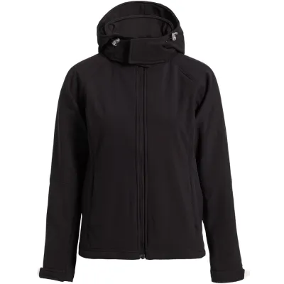 Куртка женская Hooded Softshell черная, черный