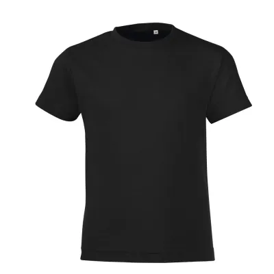 Футболка детская Regent Fit Kids, черная, черный