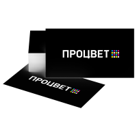 Визитки 4+4 (шелкография, по четыре цвета с каждой стороны)