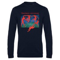 Свитшот «Пренебречь, вальсируем», темно-синий