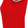 Футболка женская Moorea 170, красная с белой отделкой