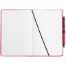 Набор: блокнот Advance с ручкой, красный с черным