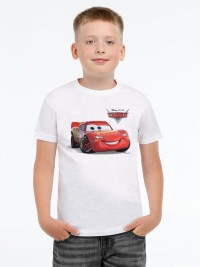 Футболка детская Lightning McQueen, белая