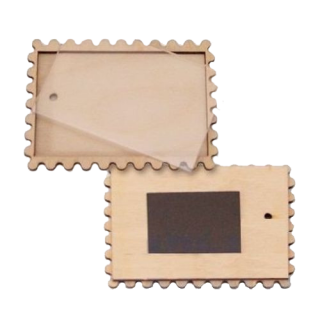 Деревянный магнит Марка 120х90 мм