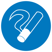 Знак напольный «Курить здесь»