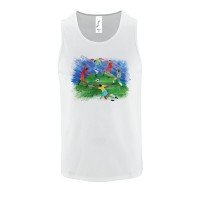 Майка мужская «Футбол via Матисс», белая