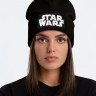 Шапка с люминесцентной вышивкой Star Wars, черная