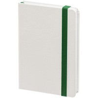 Блокнот Tex, белый с зеленым