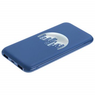 Аккумулятор с подсветкой markBright City, 10000 мАч, синий