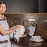 Набор кухонных полотенец Keep Palms, серо-голубой