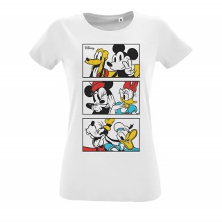 Футболка женская Mickey & Friends, белая