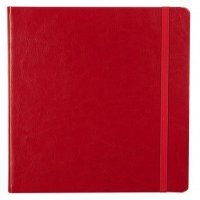 Блокнот Freenote, в клетку, красный