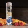 Бутылка для воды «Не разлейся вода», прозрачная с синей крышкой