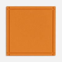 Лейбл из ПВХ Dzeta, L, оранжевый