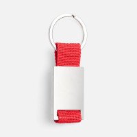 Брелок Inlet с тканевой вставкой, красный