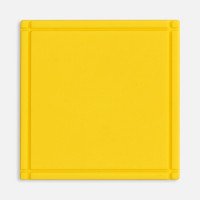 Лейбл из ПВХ Dzeta, L, желтый