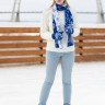 Варежки Snow Fairy, синие (василек)