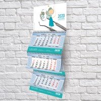 Календарь ТРИО-Стандарт (3 рекламных поля)