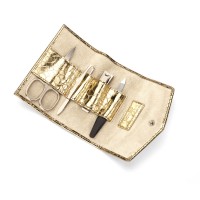 Маникюрный набор Snakeskin, золотистый