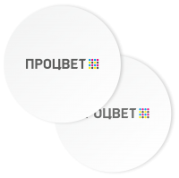 Бирдекель/подставка под пиво диаметром 90 мм из пивного картона (изображение с двух сторон)