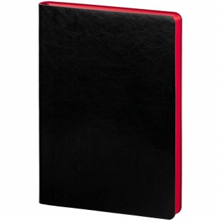 Ежедневник Slip, недатированный, черный с красным, с тонированной бумагой