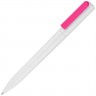 Ручка шариковая Split White Neon, белая с розовым