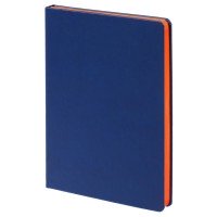 Ежедневник Blues недатированный, синий с оранжевым
