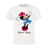 Футболка детская «Минни Маус. So Happy!», белая