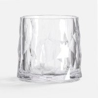 Стакан небьющийся Sate Crystal, вращающийся, прозрачный